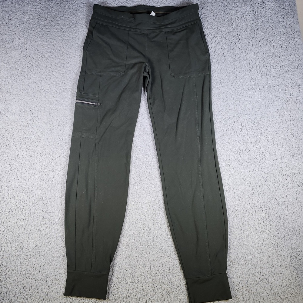 Athleta Pants Womens Small Green Headlands Hybrid Cargo Athletic Stretch